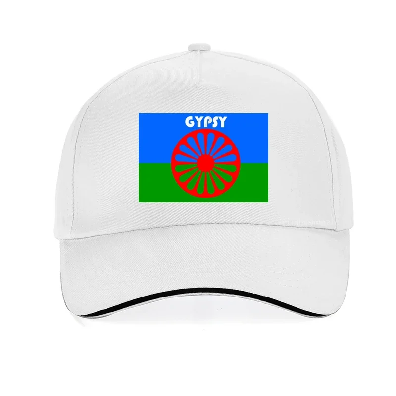 Gypsy Romani Peoples Flag National Graphic Print men women hat Outdoor visor Breathable Baseball Cap Gypsy Flag hats