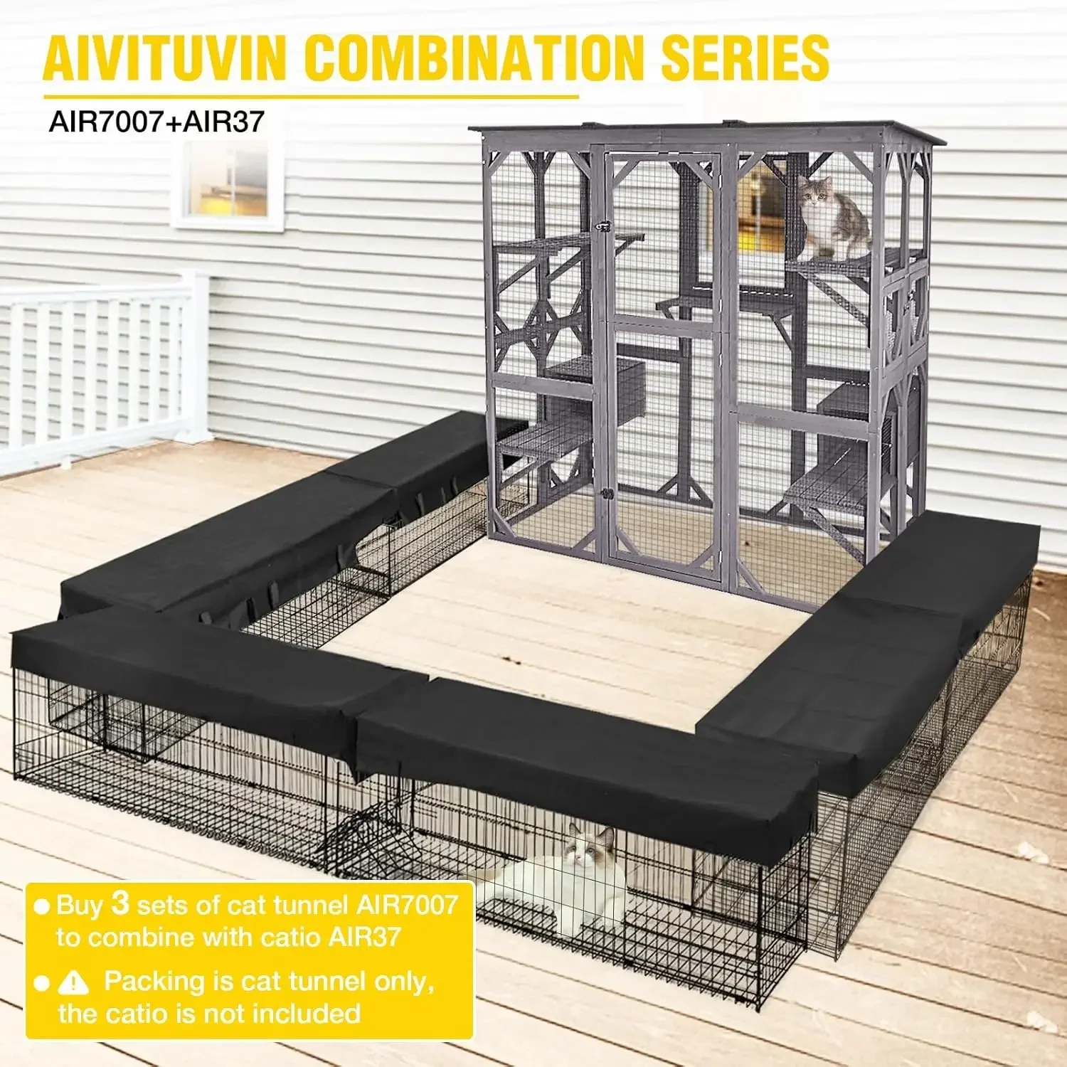 Cat Tunnel with Extendable Design 90.6