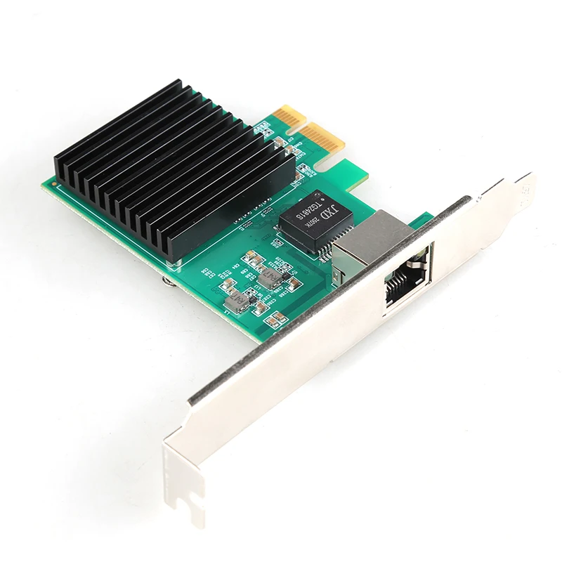[إطلاق منتج جديد] رقاقة Realtek8127 10G PCIe 4.0-1X خادم بطاقة الشبكة بدون قرص جيجابت PCIe شبكة الاستيقاظ WOL10G