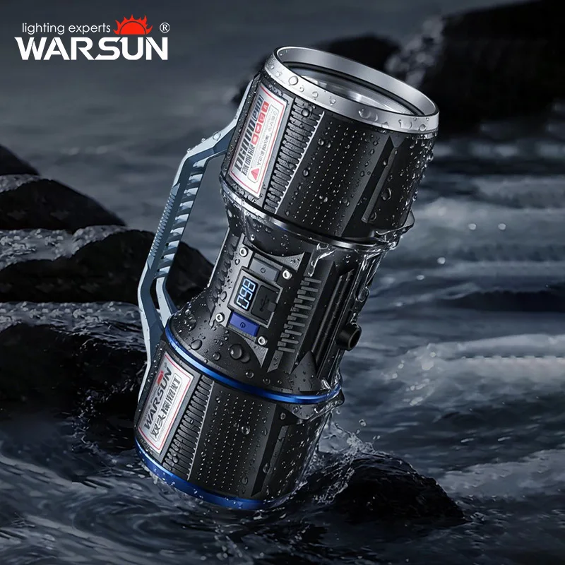 warsun-d6000-超高輝度懐中電灯-usb充電式-防水戦術トーチ-ポータブル非常灯-家庭用-ウクライナ市場向け