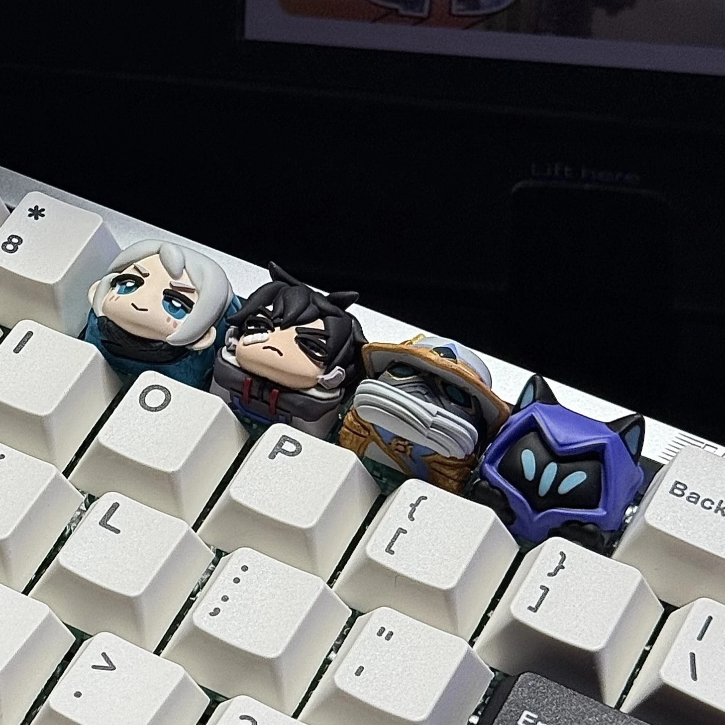 Jett Valorant Game Keycap Resin Creativity Mechanical Keyboard Accessories Keycap Esc Replacement Keyboard Decor Oem R4 Set Gift
