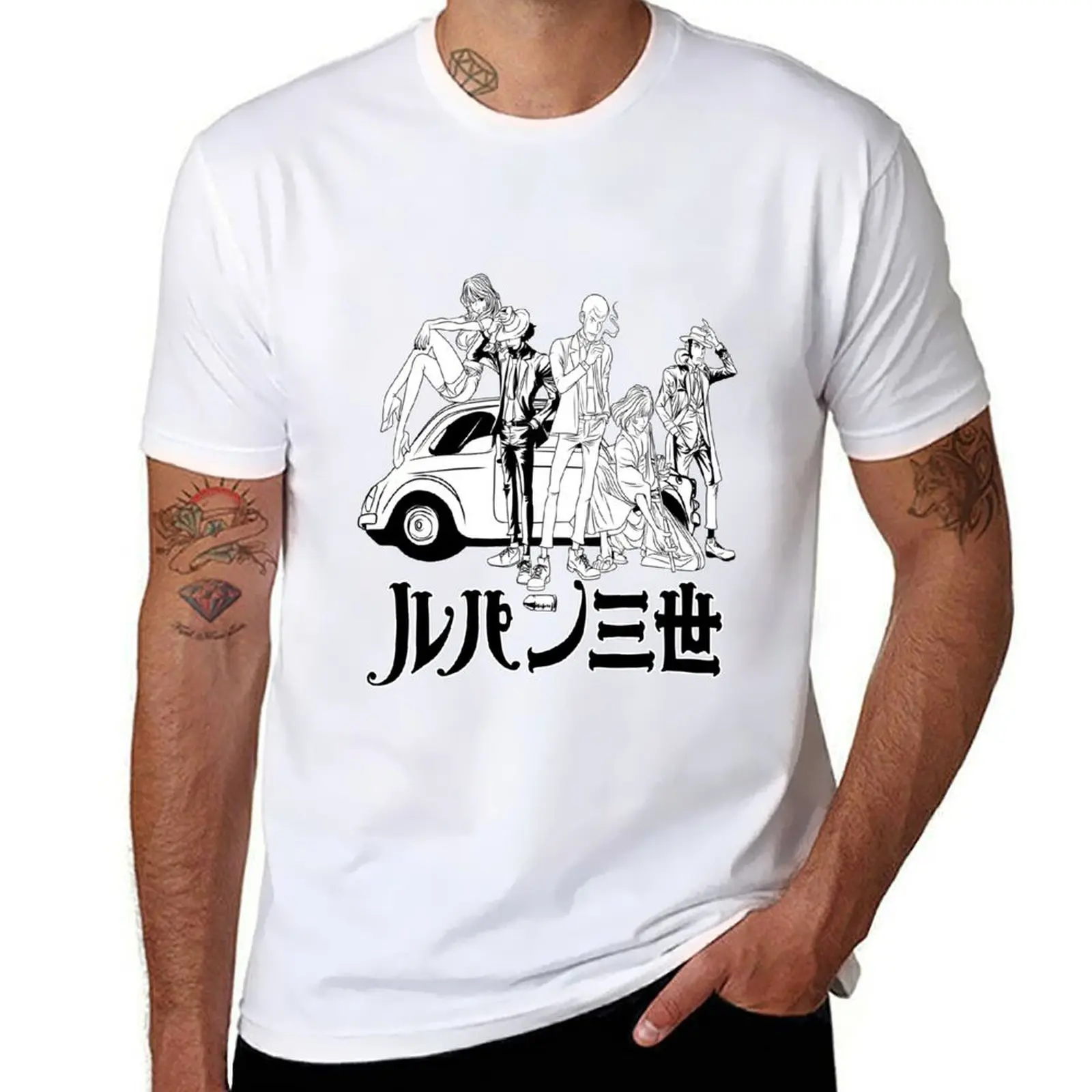 

LUPIN T-Shirt black cotton t-shirt plain for man package t shirts for man graphic vintage T-Shirt