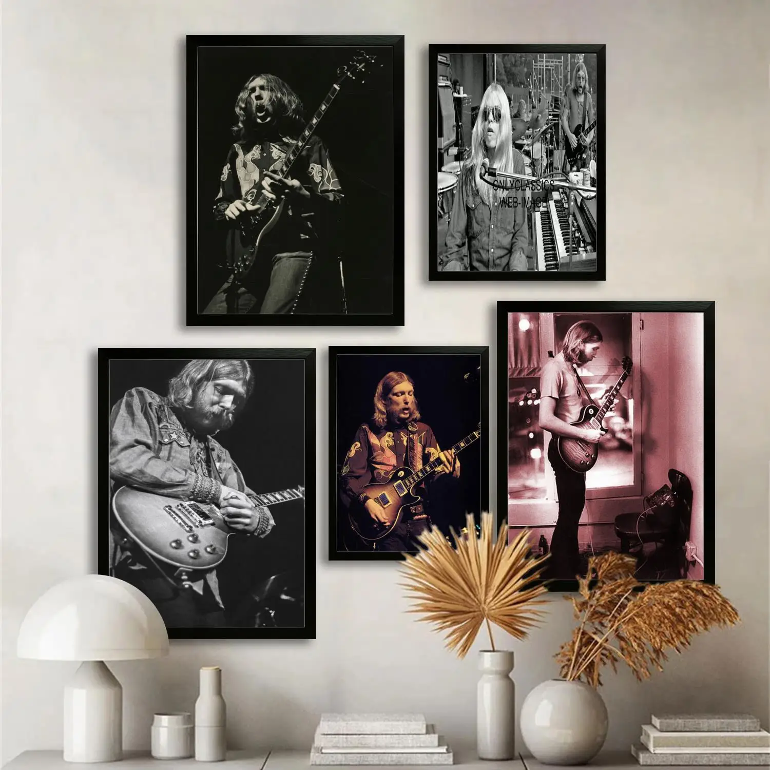 Плакат на холсте Duane Allman и настенное искусство, печать с изображением, современный семейный декор для спальни, декоративная живопись