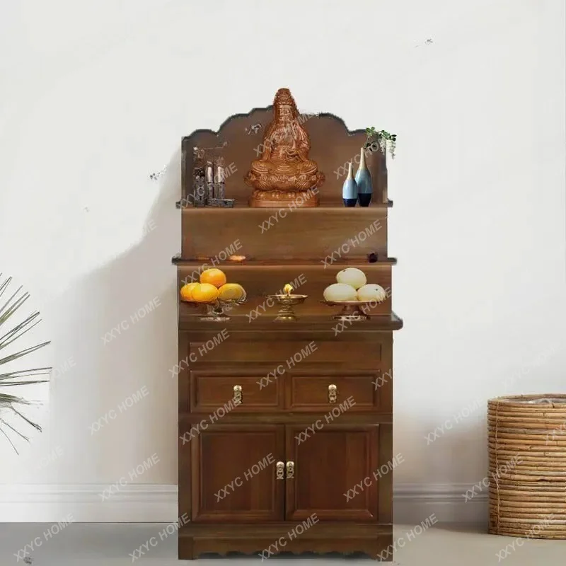 XX Buddhist shrine offering table Household God of Wealth Buddha statue offering table Modern Buddhist cabinet standing table