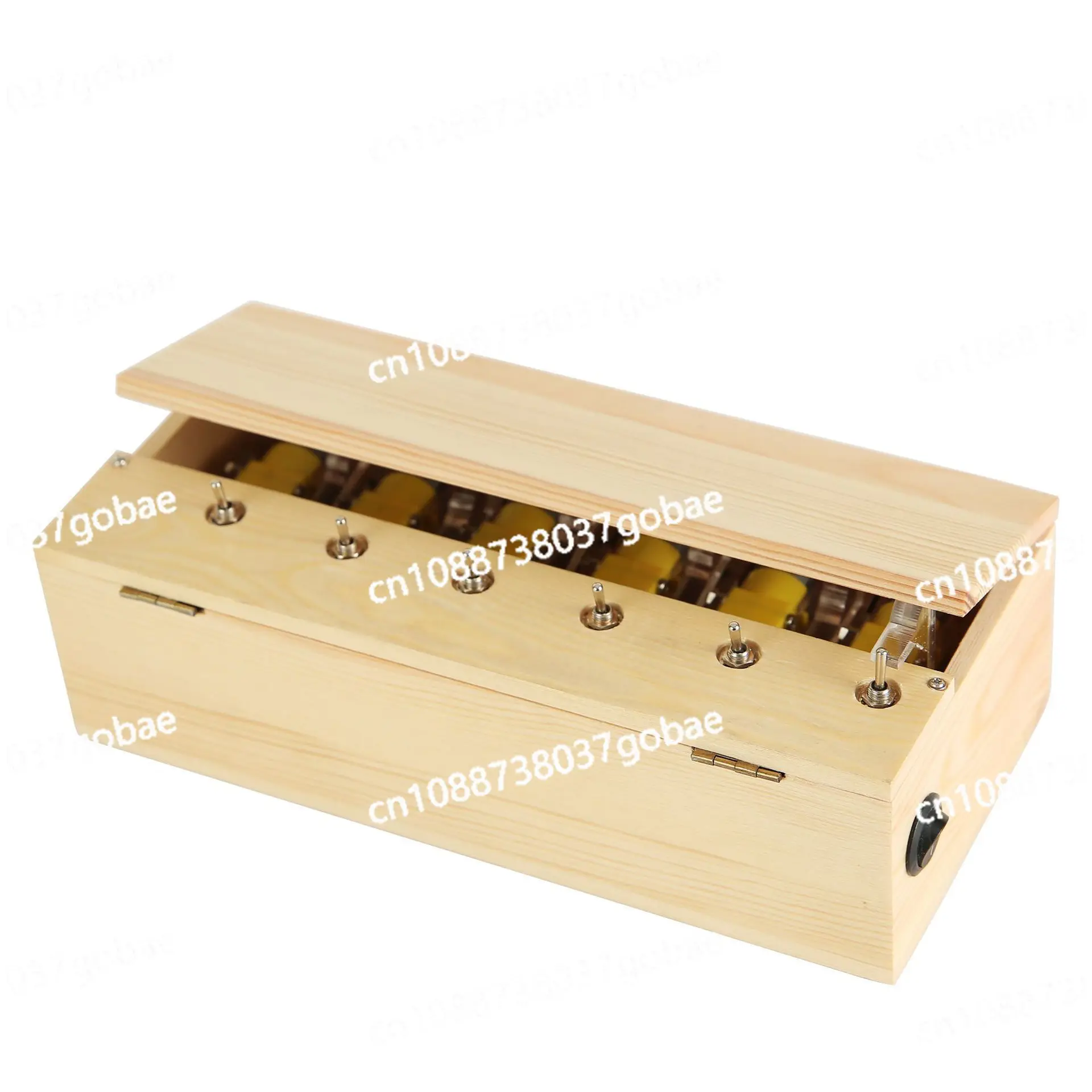Wooden multi switch boring box novel toy pressure reducing box