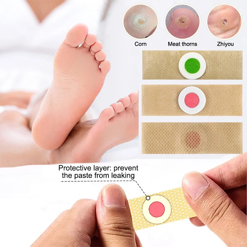 6/12/18/24/30/36 Uds eliminación de callos de maíz para pies Clavus Paster almohadillas de maíz cojines de maíz parches accesorios para zapatos productos para el cuidado de los pies