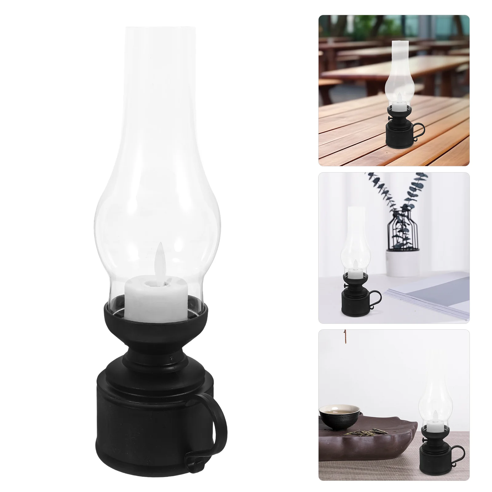 Retro Kerosene Lamp Electronic Lantern Lamps For Indoor LED Decorative Light Vintage Pp Home