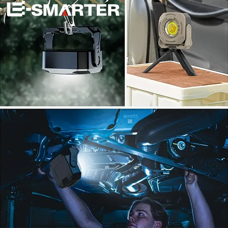 COB مصباح العمل المغناطيسي 6 طرق قابلة للشحن المحمولة الأضواء فائقة السطوع في الهواء الطلق التخييم في حالات الطوارئ المشي لمسافات طويلة أضواء الصيد