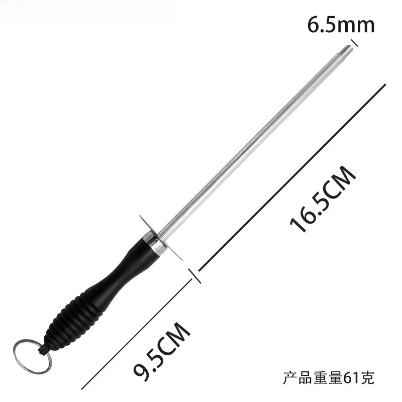 2026 new Homefish Kitchen Tool Carbon Steel Knife Sharpening Steel,Knife Sharpener With Hanging Holes (10 Inches) knife