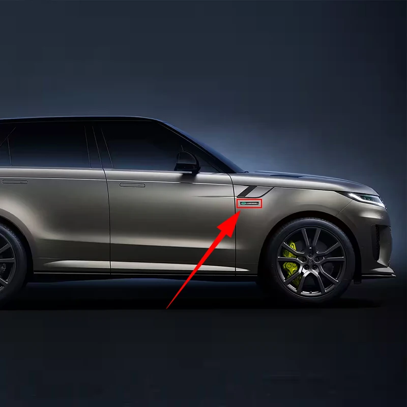 Car 3D Metal Logo Logo Side Body Fender Trunk Sticker For Land Rover Discovery Velar Evoque Range Rover Decorative Accessories