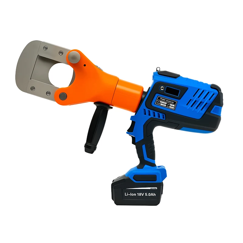 NBTC-755-KV Battery Hydraulic Wire Rope Cutter 110kN Insulated Cordless ACSR Steel Cable Shear Tool Max 55mm