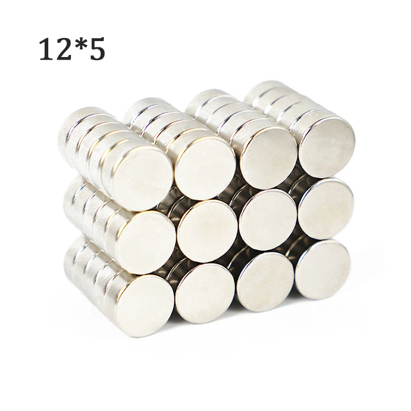 

5/10/15/20/25 Pcs 12x5 Strong Neodymium Magnet 12mm x 5mm Round Magnet Powerful NdFeB Magnetite Rare Earth Permanent Magnet