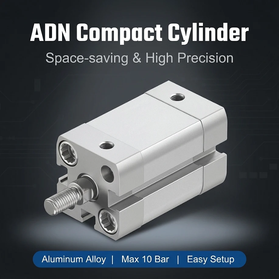 Compact Cylinder ADN 40 50 63 80-20 25 40 50 60-APA  Compact Cylinder double-acting ADN Series