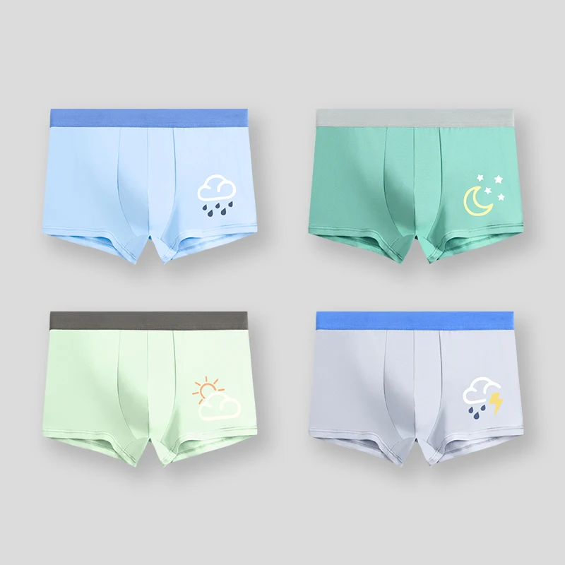 Youth cotton underwear development period sports shorts middle and high school boys antibacterial breathable boxers