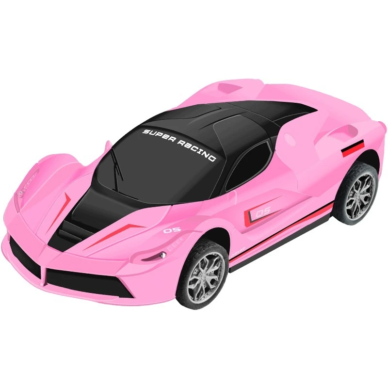 Remote Control Car 4 Channel Wireless High Speed Drift Racing Car With Led Light Rechargeable Sport Roadster Model For Hobby