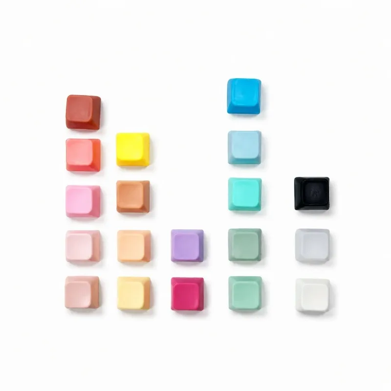 Mechanical Keycap Fidget Toy Macaron Nine Key Four Key No Light Detachable Fast Rebound Daily Mood Relief Adult Stress Relief