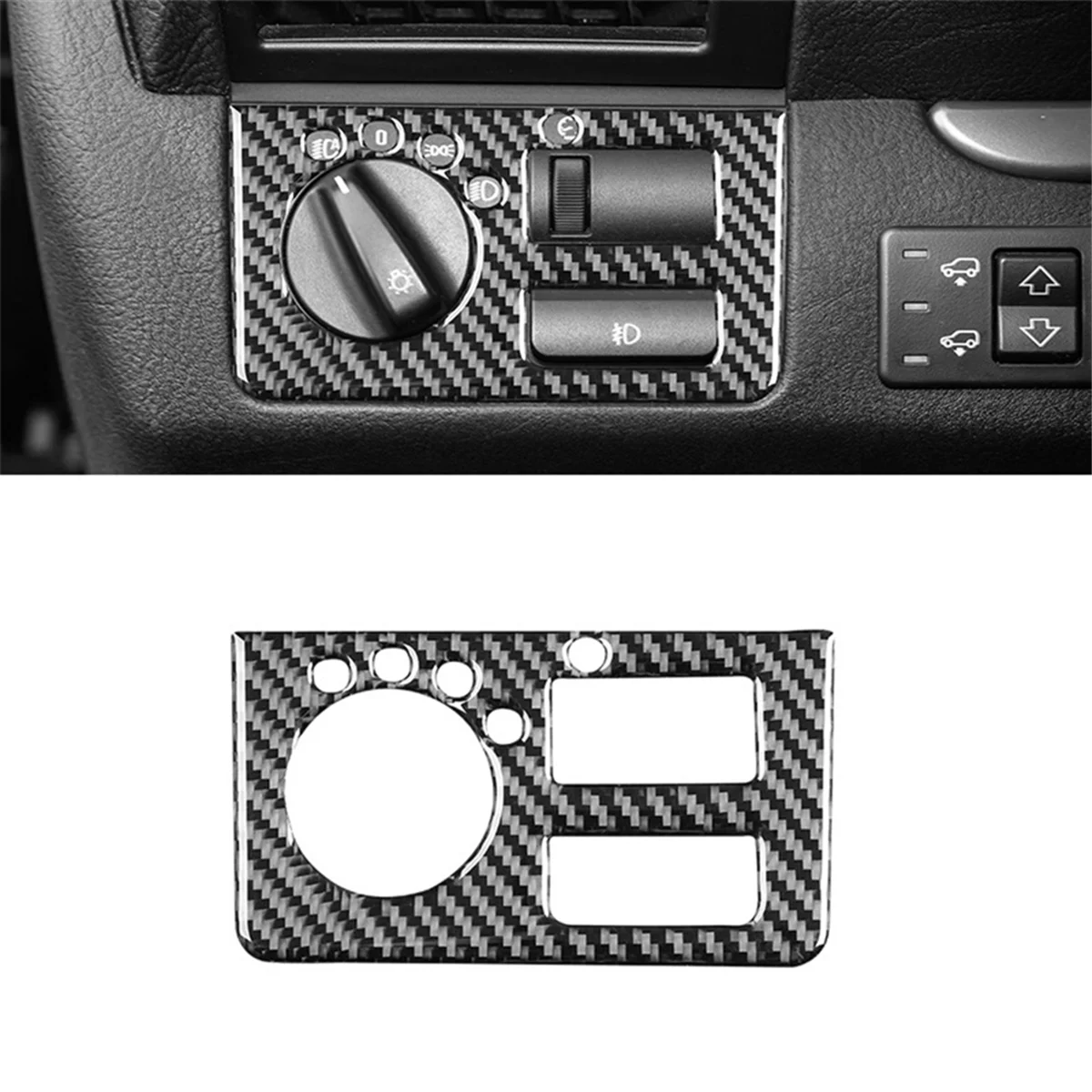 أفضل ألياف الكربون لسيارات BMW X5 E53 2000-2006 LHD سيارة العلوي التبديل غطاء لوحة الكسوة الملحقات الداخلية