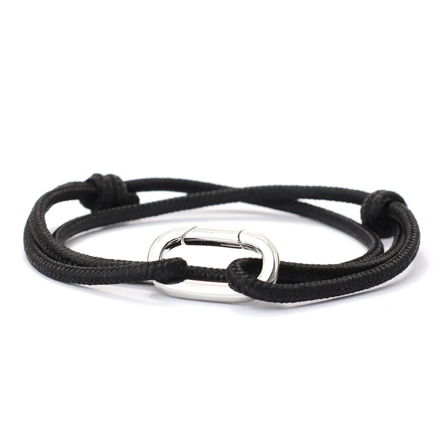 Novel Paracord Bracelet Men Handmade Adjustable Rope Chain Braclet Outdoor Survival Mountaineering Braslet Leisure Accessories