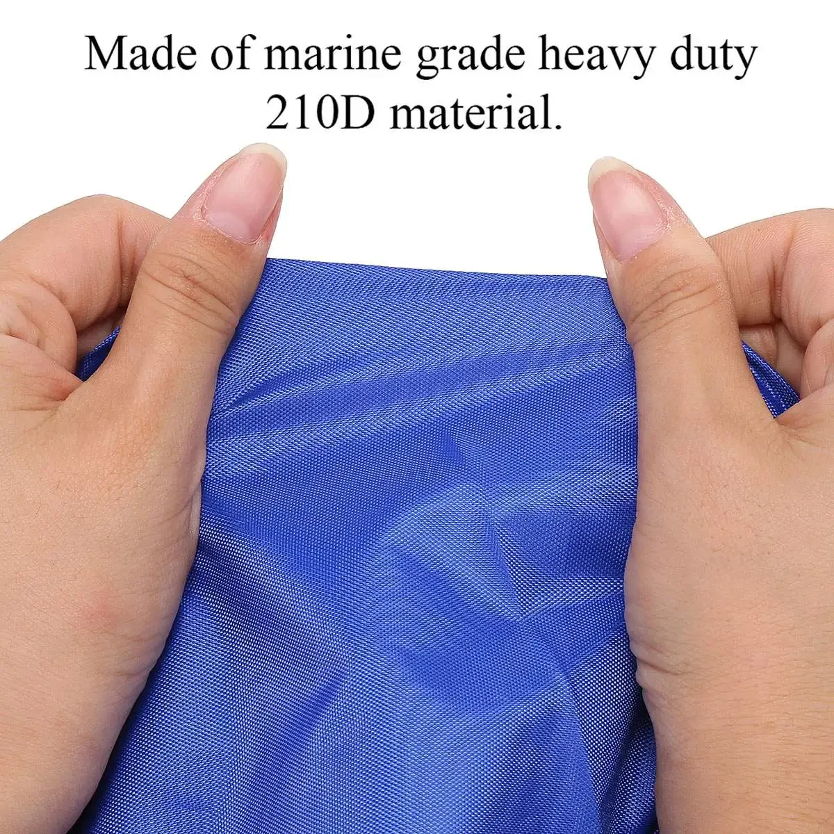 210D Waterproof Open Boat Cover Sunshade UV-Resistant Dust-proof Cover Heavy Duty Marine Open Boat Cover 3.5m-4.5m Universal