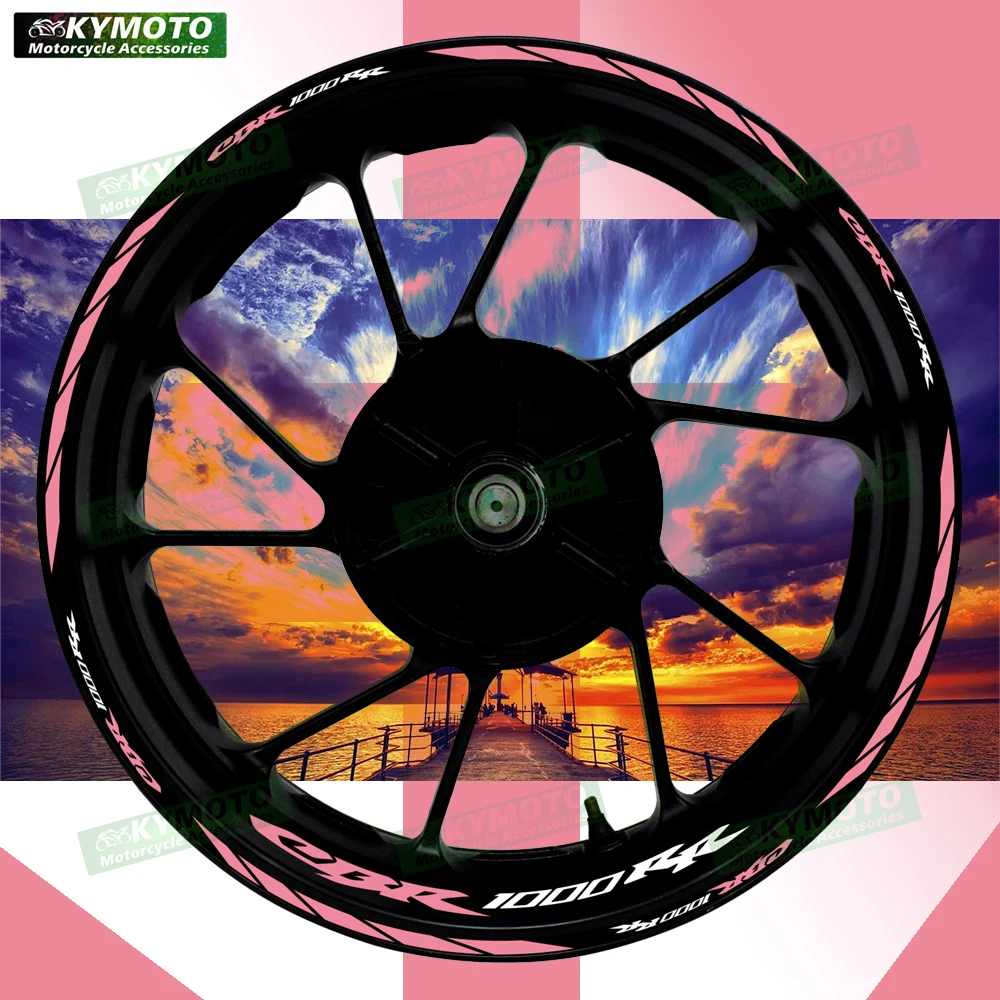 

Для Honda CBR1000RR CBR 1000RR аксессуары для мотоциклов 17-дюймовые наклейки на передние и задние колеса, светоотражающие наклейки на обод, украшение