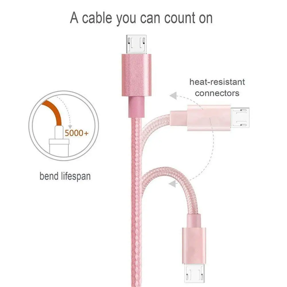 0.2M/1M/2M/3M Micro USB Charging C For Samsung Galaxy J3/J5/J7 2017 A3/A5/A7 2016 0.2/1/2/3 Meter Long Mobile Phone Charger