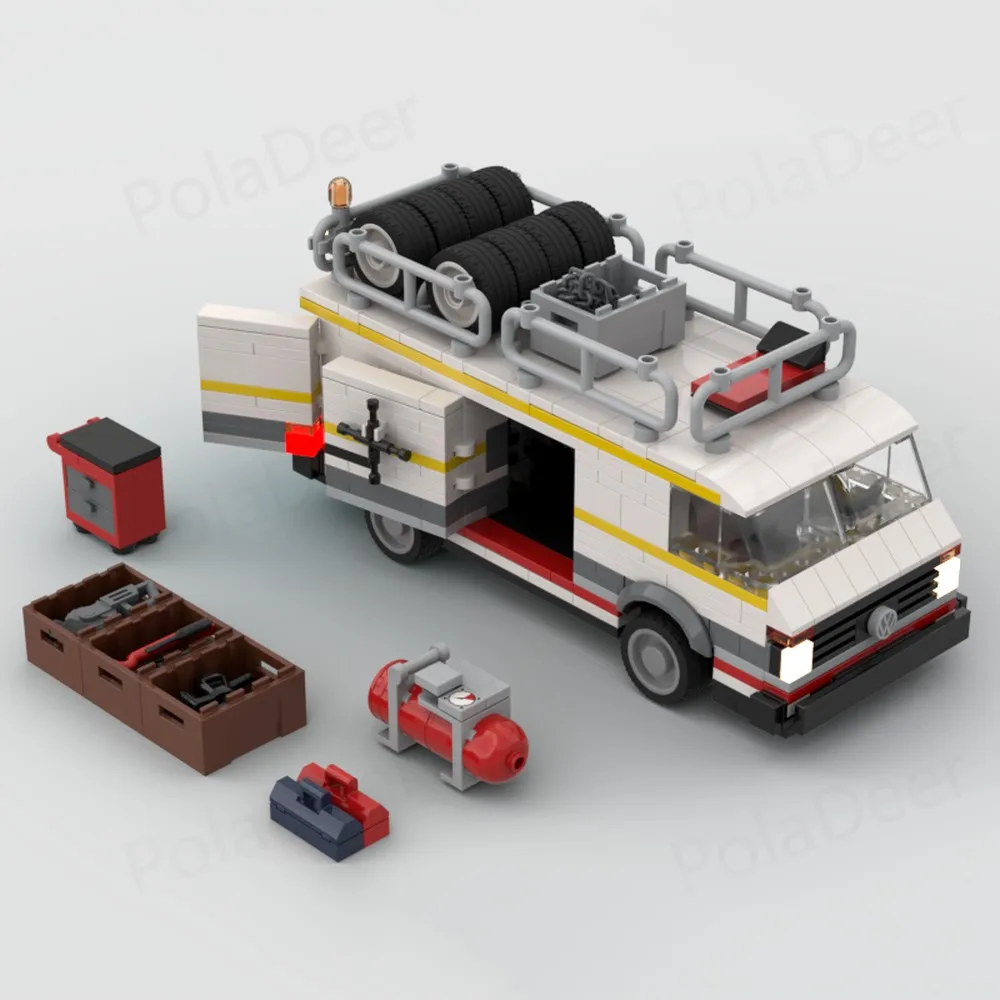 PolaDeer 669-teiliges MOC DIY LT45 Set Anhänger S1 E2 Transporter Bausteine Montagemodell Spielzeug Bausteine Kindergeburtstagsgeschenke – Detail 2