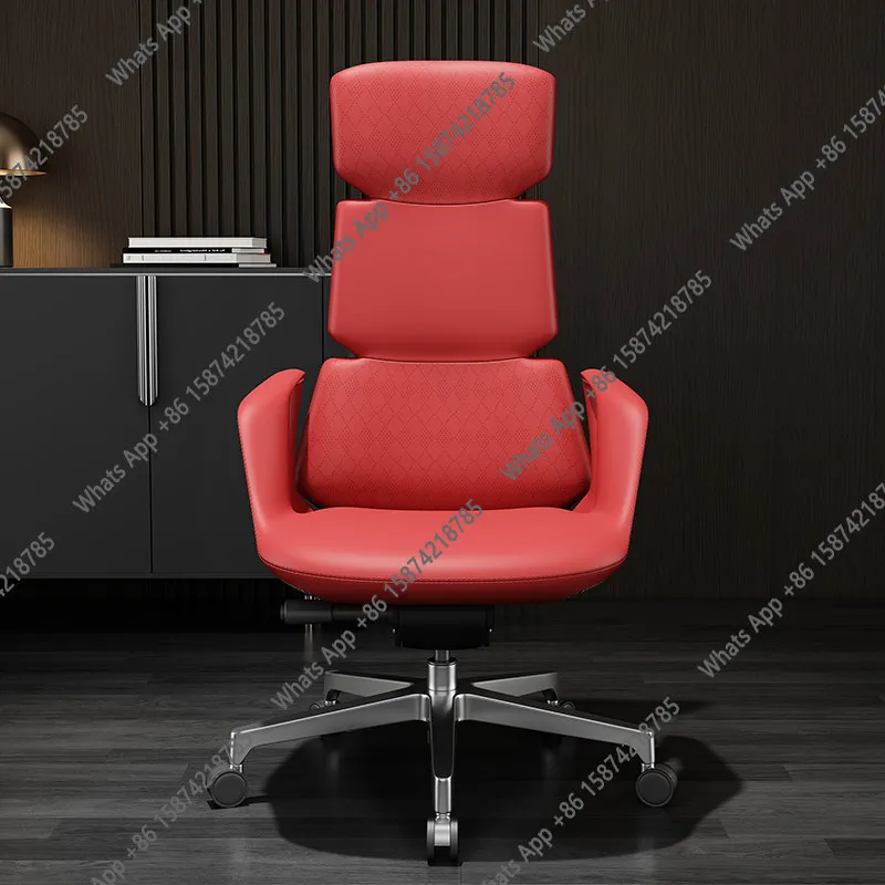 

Light Luxury Leather Boss Chair High Sense Home Computer Chair President's Office Ergonomics E-sports Chair