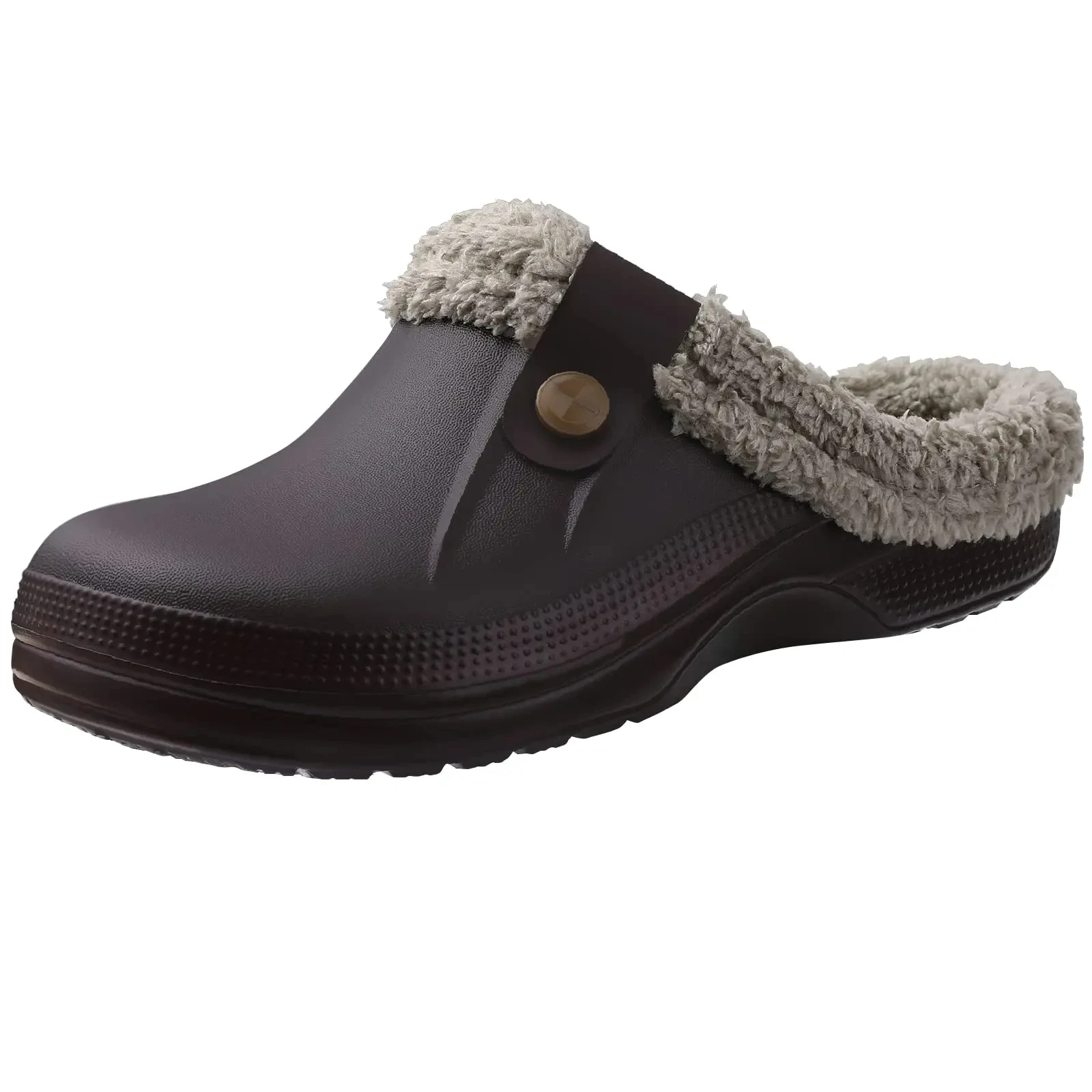 Asgard Winter Fur Lined Clogs Women Fuzzy Slippers Men Warm House Slippers Adult Outdoor Waterproof Comfort Garden Clogs Shoes image 4