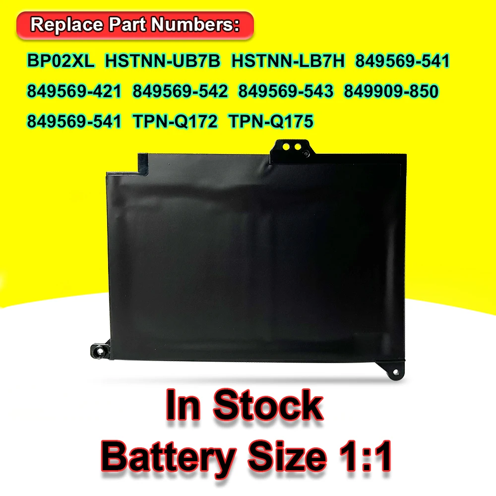 NEW BP02XL Battery For HP Pavilion PC 15 15-AU 849909-850 849569-421 HSTNN-LB7H BP02041XL HSTNN-UB7B