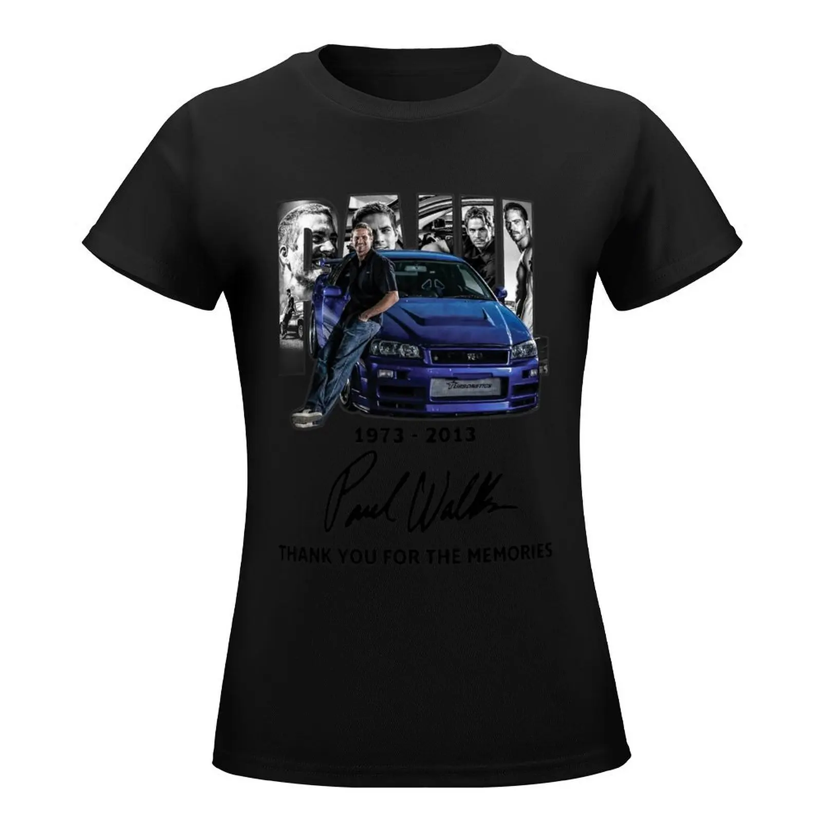 Paul Walker 1973 2013 Thank You for The Memories Signature Shirt mama shirt, shirts for women, mum p T-Shirt