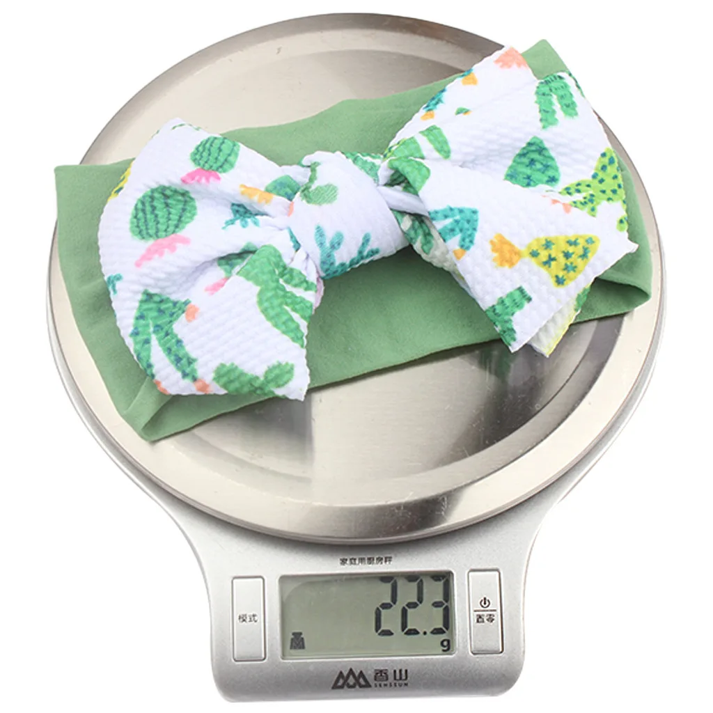 Bedrucktes Kabel-Bogen-Baby-Stirnband für Kinder, Nylon-Schichten-Kopfbedeckung, elastische Turban-Kopfwickel für Jungen und Mädchen, Haaraccessoires 2026 – Detail 1