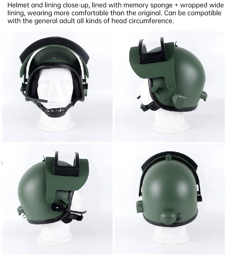 Altun K6-3 Tactical Helmet Outdoor Hunting Three Level ABS Mask Helmet with Communication Receiver External Model