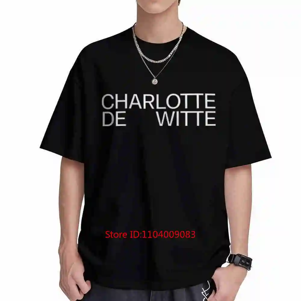 Charlotte De Witte Classic Short Sleeve Tee 100% Cotton T-Shirt