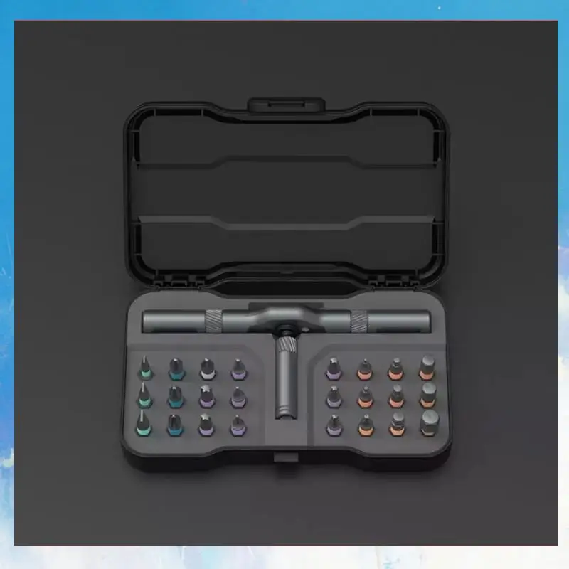 

Retail 24 In 1 Rotating Screwdriver Set Multi Bits Magnetic Mini Repair Tool Repair Tool With Detachable Handle