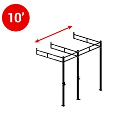 Steel Training Wall Mounted Squat Rack Gym Rig Frame Smith Machine Half Power Rack Climbing Cage