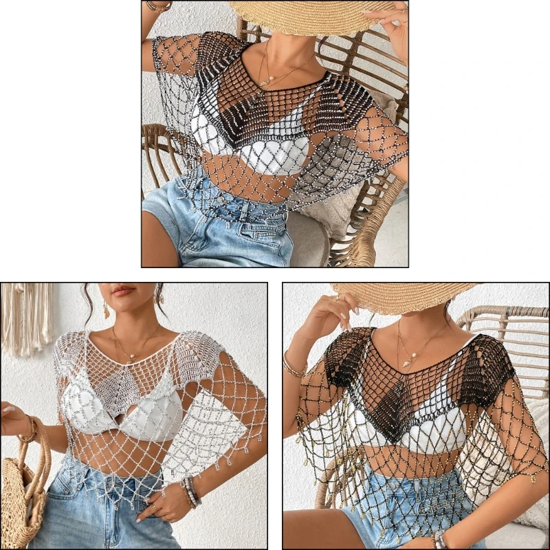 

Деликатные серебряные бусины отрезанные шаль -пленкой на каплет для свадебной вечеринки Специальное событие H7EF