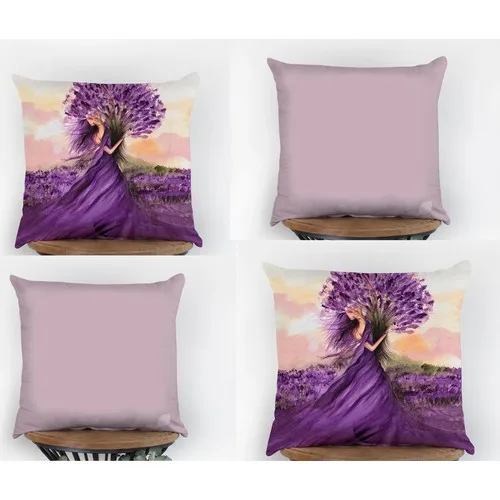 Jade Livaoğlu Home Custom Design Velvet Decorative 4'lü Filled Kombin Pillow decorate Case