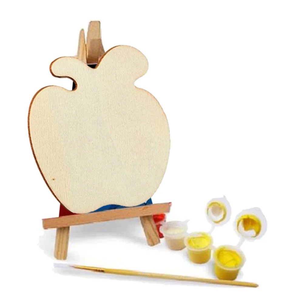 

Wood Chip Apple Toys Wooden Craft DIY Projects Art Decorations Slices Cutout Unfinished Ornaments