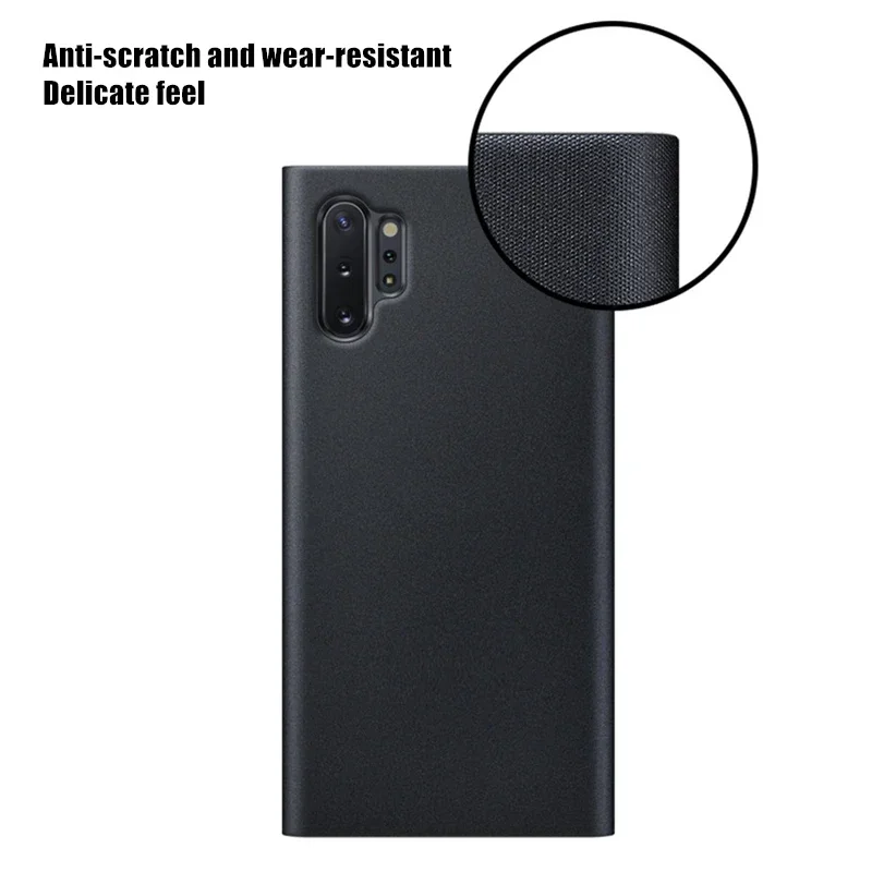 Window View Leather Cases For Samsung Galaxy S26 Ultra S23 S24 S22 A72 S25 Ultra 5G S21 S20 FE S25Plus Note20 10 Leather Cover