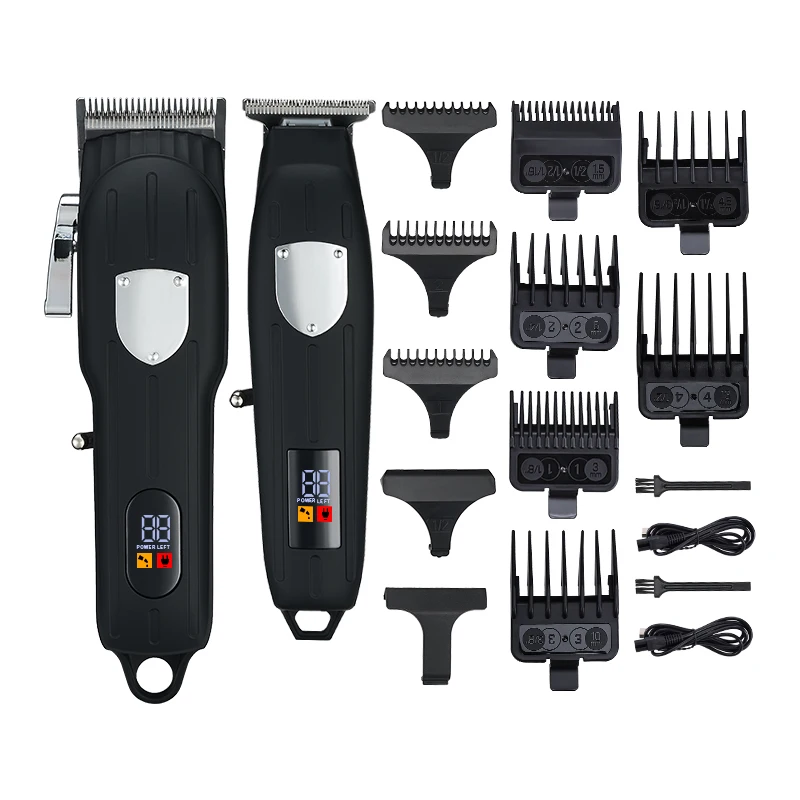 

Professional Electric Beard Hair Cutting Barber Salon Cordless Powerful Hair Grooming Clipper Kit Hair Trimmer for Man