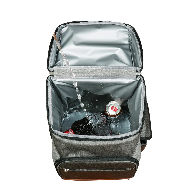 36L Picnic Bag Camping Food Insulated Ice Bags 600D Oxford Cloth Waterproofing Outdoor Party Beer Beverage Fruit Cooler Backpack