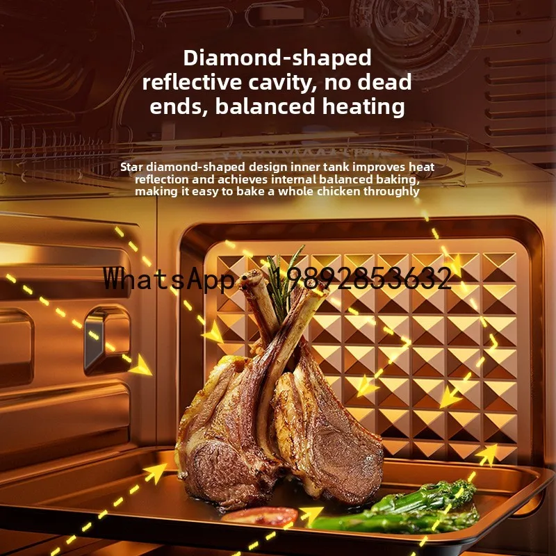 Картина 4: Печь KK Oven для домашней выпечки, специальная аэрофритюрница, 16 литров, большая вместимость, коммерческая, многофункциональная, умная.