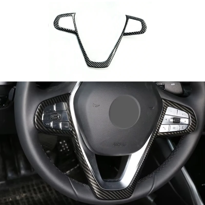 Car Steering Wheel Covers Stickers For BMW 3 5 7 Series G20 G30 X3 X5 X7 G01 G05 G07 GT6 G32 G11 2020-2025 Accessories view 3