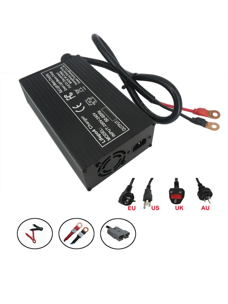Szybka ładowarka 12V 40A Lifepo4 4S 14.6V do akumulatorów litowo-żelazowo-fosforanowych, system solarny, kamper, pakiet akumulatorów 200AH 300AH, ładowarka 220V SB50 — zdjęcie produktu 7