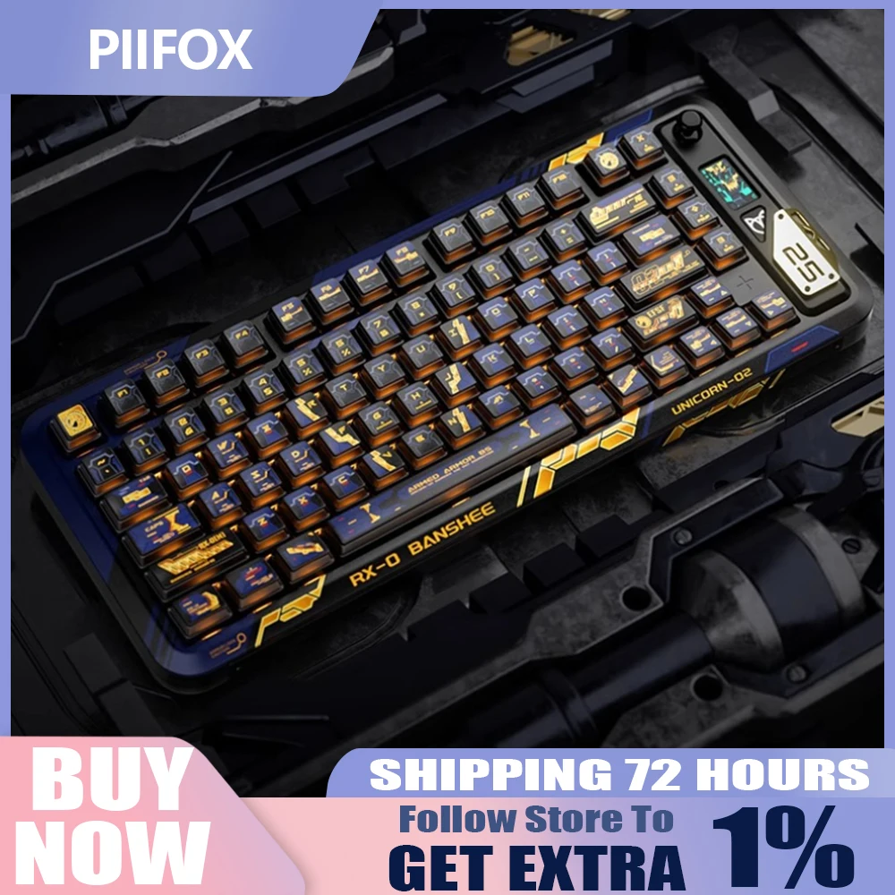 

PIIFOX Nuclear Power Theme Pudding Keycap Set 141 клавиш PBT OEM Profile Пользовательские колпачки для механической клавиатуры Аксессуары Подарки