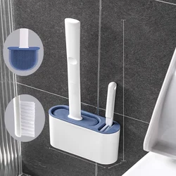 1PC TPR Toilet Brush And Bracket Set Toilet Plunger And Brush Set Toilet Cleaning Brush Wall Hung Toilet Brush