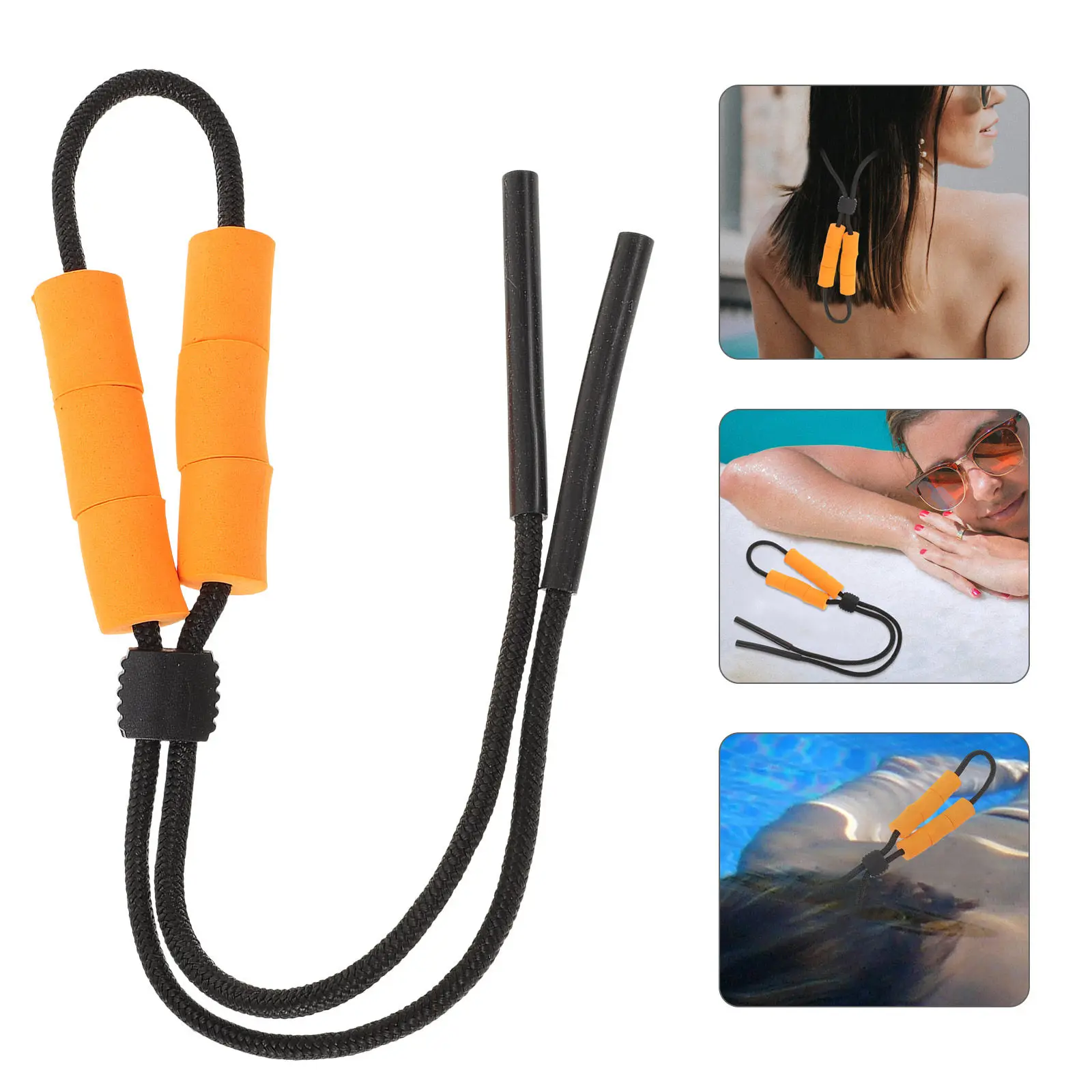 

Floating Eyeglass Strap Comfortable Polyester Foam Swimming Glasses Holder Replacement Strap for Water Sports Kayaking Boating