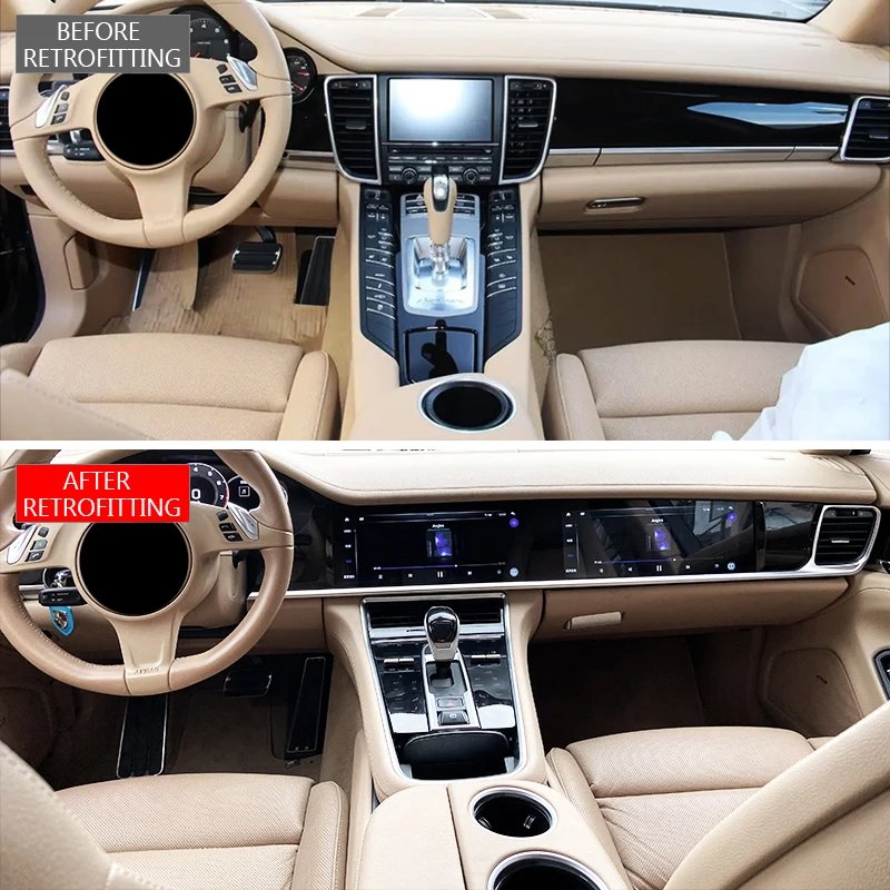 Car Upgrade Kit 971 Center Console Dashboard Car Modification Center Screen Automotive Interior for  Panamera 2010-2016 970