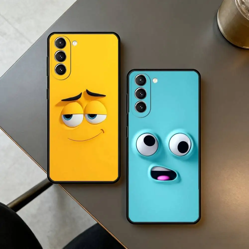 Funny Face  Phone Case For Samsung S26,S25,S24,S23,S22,S21,S30,Ultra,Plus,Fe,Lite,Note,10,Black Cover