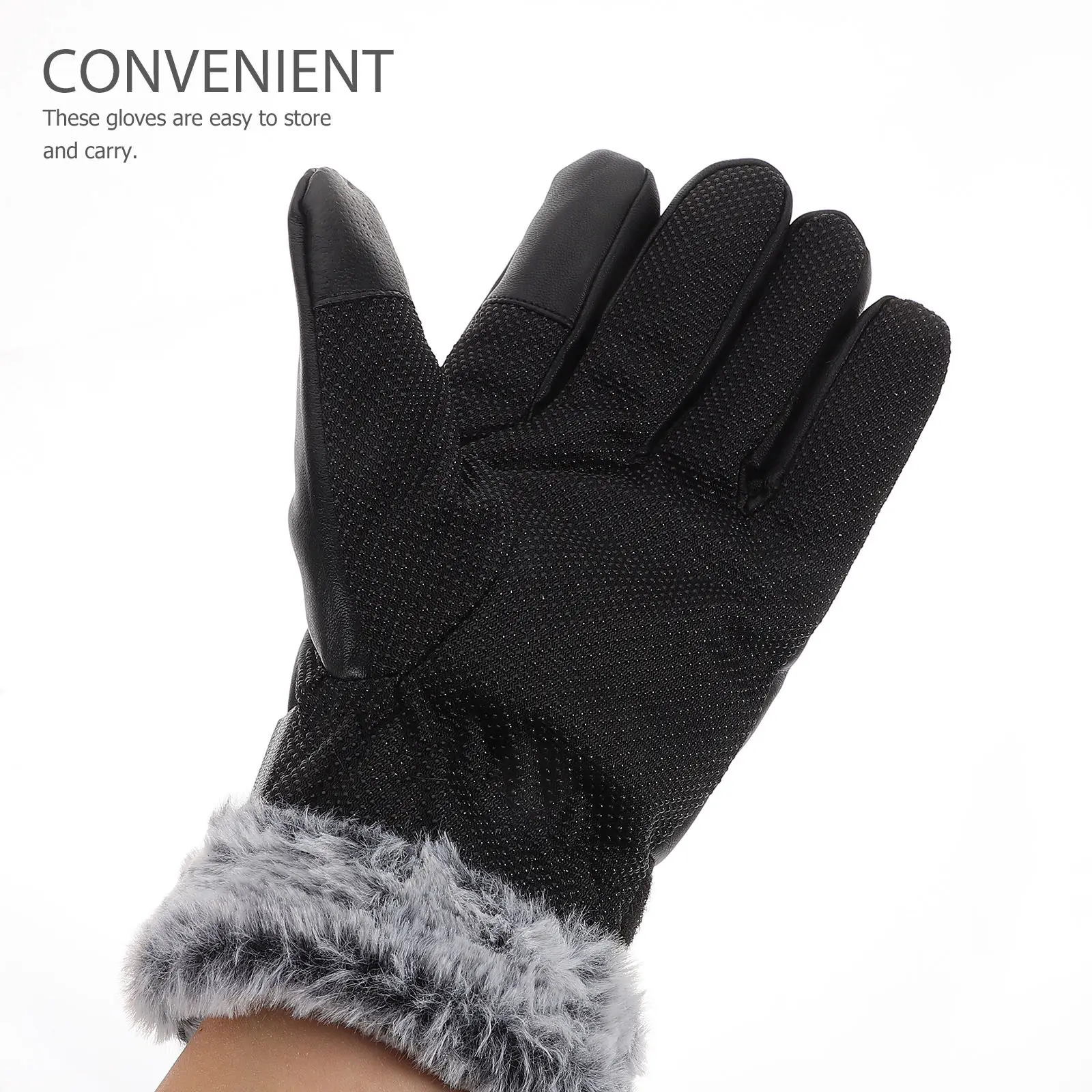 

1 Pair Thermal Touch Screen Waterproof Winter Ski Gloves Men Outdoor Sports Motorcycle Riding Windproof Cold Weather Gloves